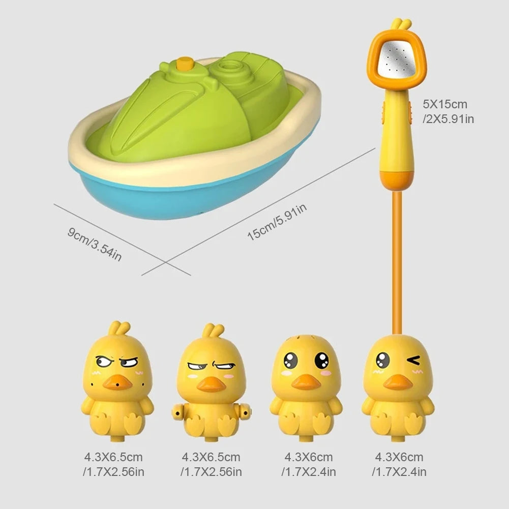 Duck Bath Toys for Toddlers Bathtub Water Spray Baby Bath Toy Cute Electric Bathroom Bathing Toys for Kids Ideal Birthday Gifts
