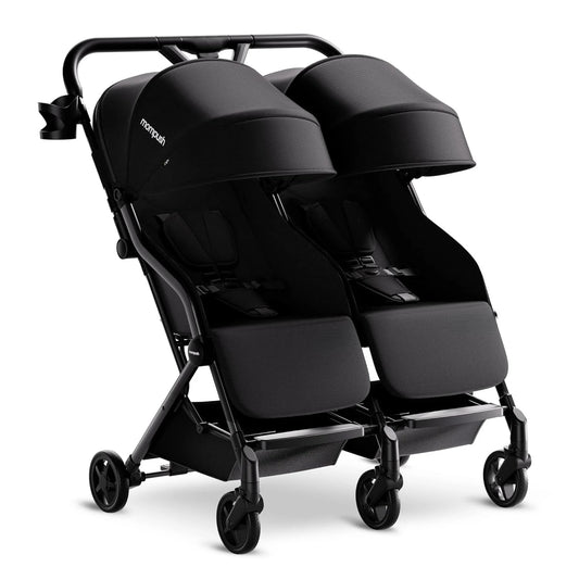 Double Stroller,Lightweight Side by Side Stroller for Newborn and Toddler,Easy Fold, Spacious Seats with Recline, UPF50+ Canopy