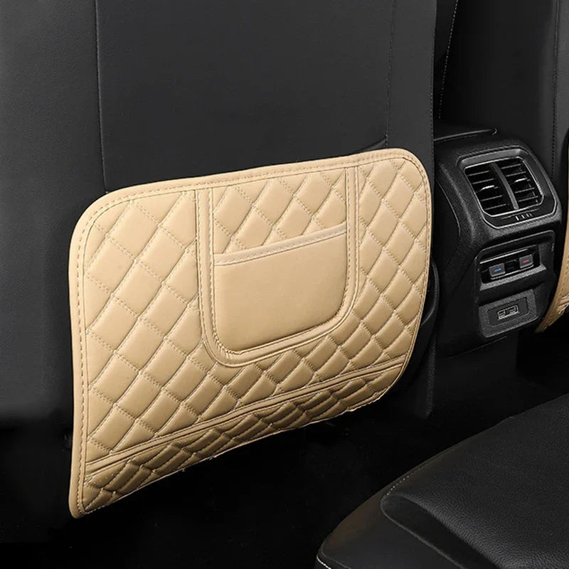 PU Leather Car   Anti-dirty  Back Hanging  Organizer Interior Accessories Wear-resistant Stowing Tidying Pocket